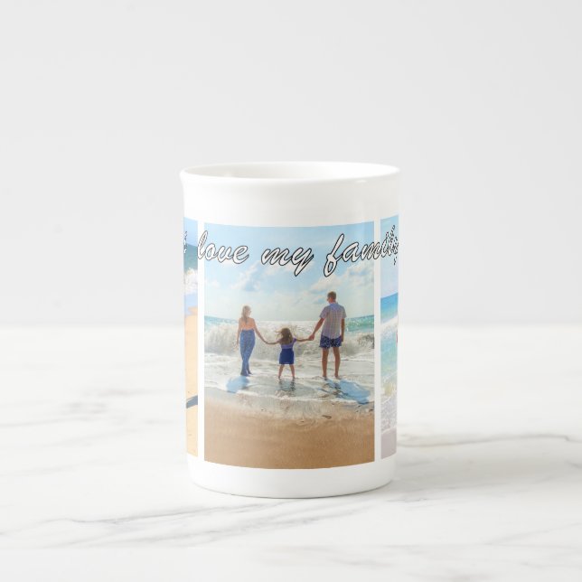 Caneca De Porcelana Presente personalizado para o Mug Collage Collage  (Frente)