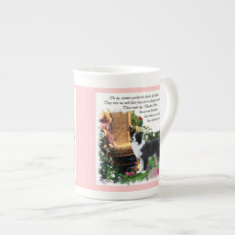 Caneca De Porcelana Presentes de Arte de Collie de Borda