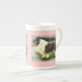 Caneca De Porcelana Presentes de Collie Rough Rough Blue
