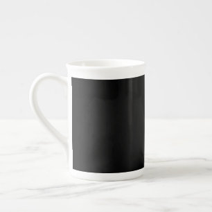 Caneca De Porcelana Preto insano (Preto mais escuro) PERSONALIZÁVEL
