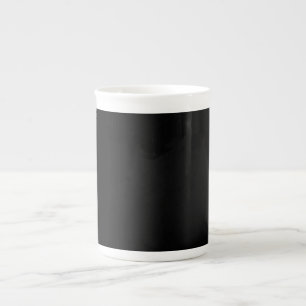 Caneca De Porcelana Preto insano (Preto mais escuro) PERSONALIZÁVEL
