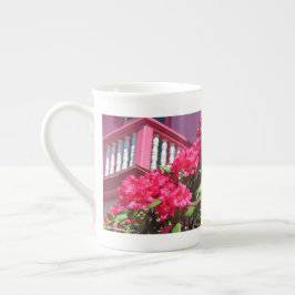 Caneca De Porcelana Primavera cor-de-rosa Balcony - Vineyard de Martha