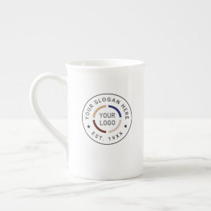 Caneca De Porcelana promocional com marca de logotipo personalizada Mu
