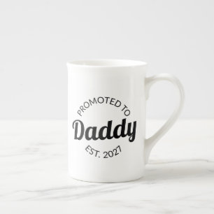 Caneca De Porcelana Promovido a Papai Est 2027 Novo Papai Chás de Bebê