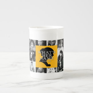 Caneca De Porcelana Qual é o nome de Podcast Bone China Mug