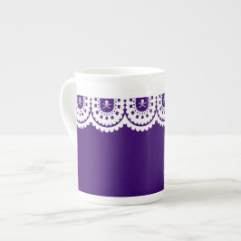 Caneca De Porcelana QUALQUER COR! Taça de Chá com Raios