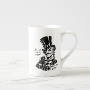 Caneca De Porcelana Quem é precioso?! Caricatura do Lorde espirituoso