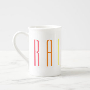 Caneca De Porcelana RAINBOW Bone China Mug