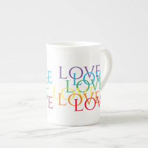 Caneca de Porcelana RAINBOW LOVE