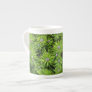 Caneca De Porcelana Ramais verdes