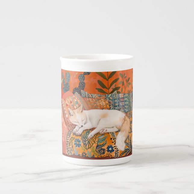 Caneca De Porcelana Raposa Dormindo (Frente)