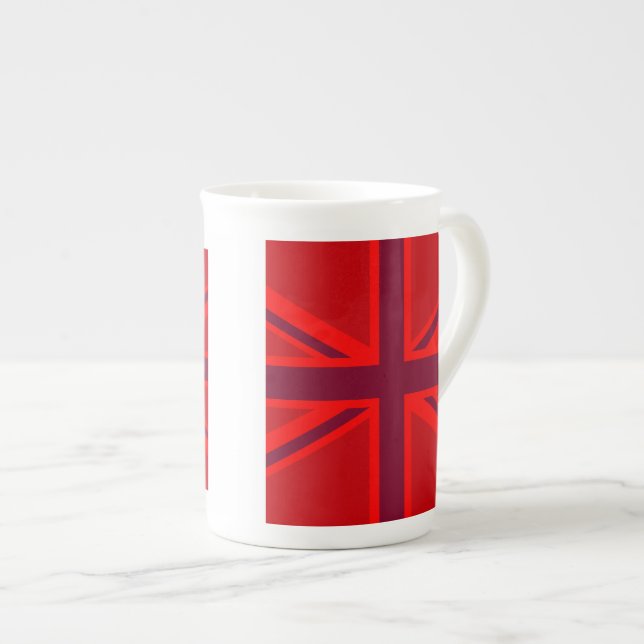 Caneca De Porcelana Red Union Jack (Frente Esquerda)