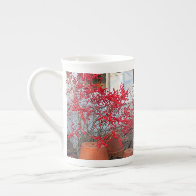 Caneca De Porcelana Red Winter Berries - Martha's Vineyard (Esquerda)