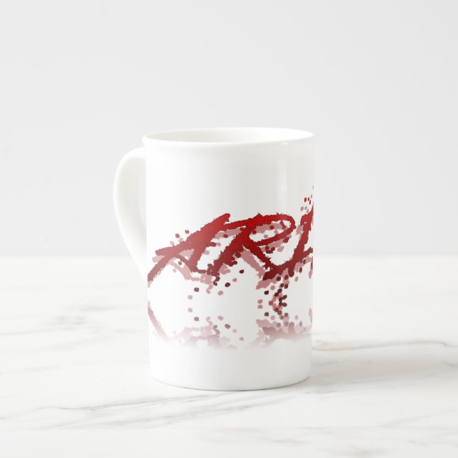 Caneca De Porcelana Reflexão de Série (Frente Esquerda)