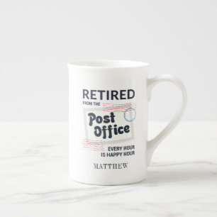 Caneca De Porcelana Reforma do Trabalhador Postal Carteiro Personaliza