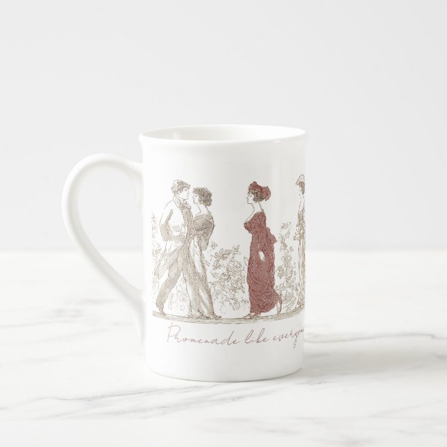 Caneca De Porcelana Regency Romance  (Esquerda)
