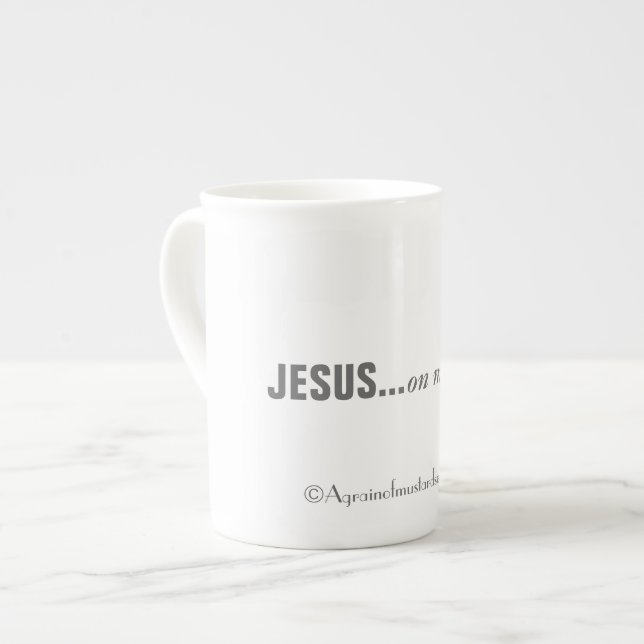Caneca De Porcelana Religioso (Frente Esquerda)