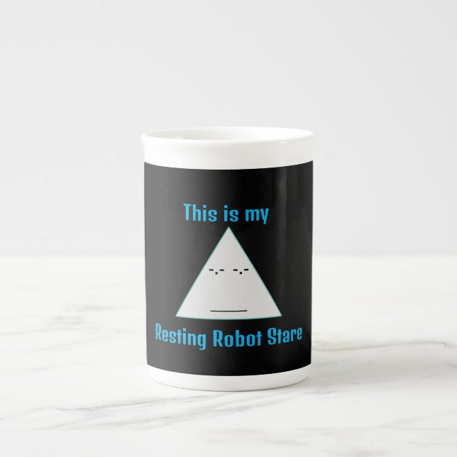 Caneca De Porcelana Resting Robot Stare - Specialty Mug (Frente)