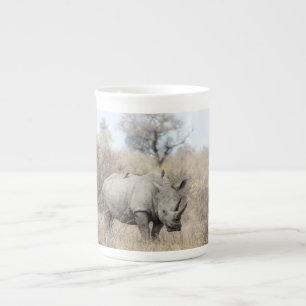 Caneca De Porcelana Rhino Branco