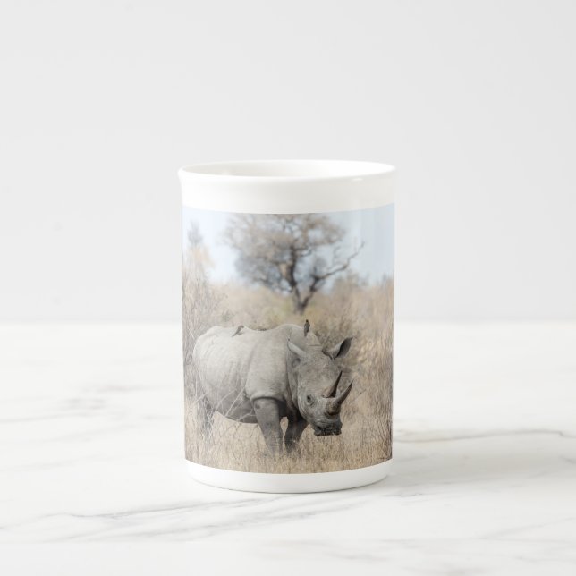 Caneca De Porcelana Rhino Branco (Frente)