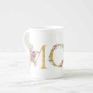 Caneca De Porcelana Rico Ouro MOM Tea Mug