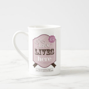 Caneca De Porcelana Romances de Escritura de Bíblia de Taça Cristã 