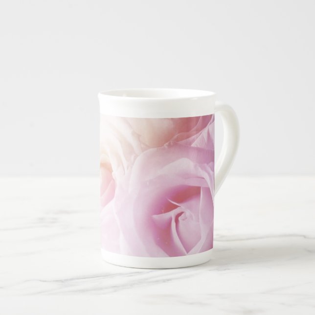 Caneca De Porcelana Rosa personalizado Mug Modelo (Frente Esquerda)