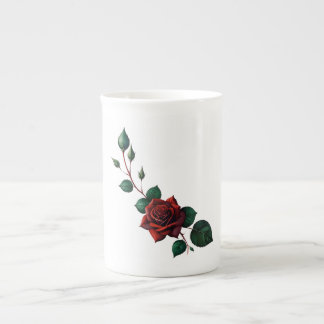 Caneca De Porcelana Rosas vermelhas