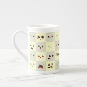 Caneca De Porcelana Rosto bonito
