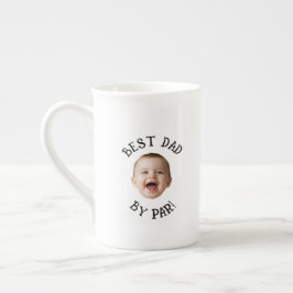 Caneca De Porcelana Rosto Personalizado Melhor Pai Por Par