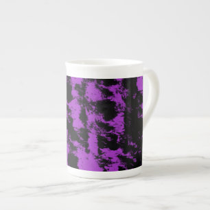 Caneca De Porcelana Roxo preto