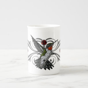 Caneca De Porcelana Ruby Throated Hummingbird
