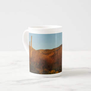 Caneca De Porcelana Saguaro Sunset I Arizona Desert Landscape