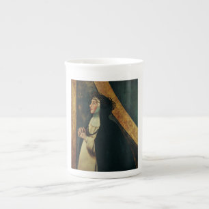 Caneca De Porcelana Santa Catarina de Siena por Juan Bautista Maino