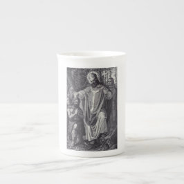 Caneca De Porcelana Santo Boniface Inglês Benedictine monge