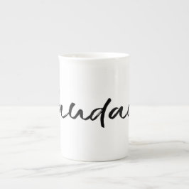 Caneca De Porcelana Saudade Black
