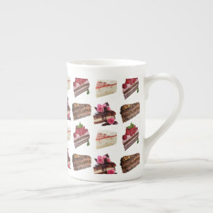 Caneca De Porcelana Seleção de Amantes de Bolo