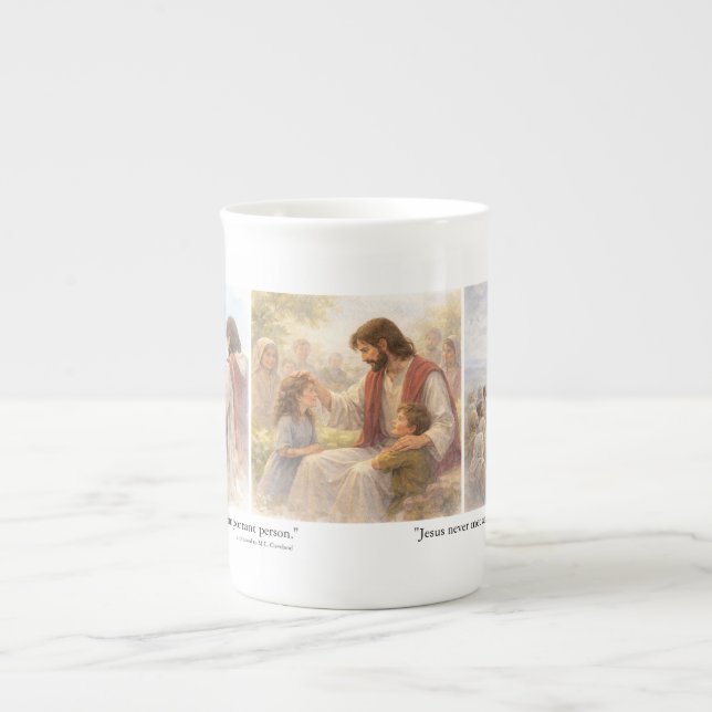 Caneca de porcelana sem pessoa sem importância (Frente)