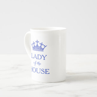 Caneca De Porcelana Senhora azul elegante do copo de chá de China da