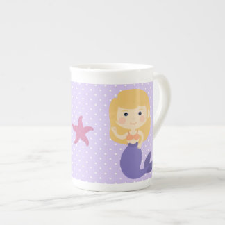 Caneca De Porcelana Sereia Roxa