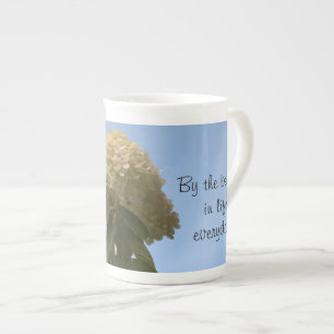 Caneca De Porcelana Serve de inspiração para o Limão Hydrangea Mug