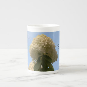 Caneca De Porcelana Serve de inspiração para o Limão Hydrangea Mug