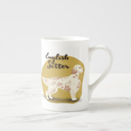 Caneca De Porcelana Setter inglês