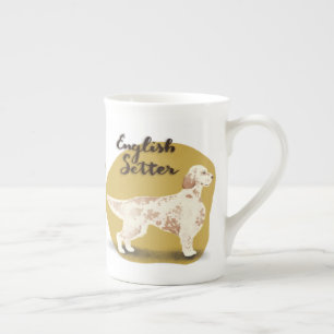 Caneca De Porcelana Setter inglês