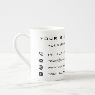 Caneca De Porcelana Seu Promocional de empresa personalizou o presente