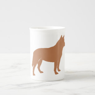 Caneca De Porcelana silo australiano red.png do cão do gado