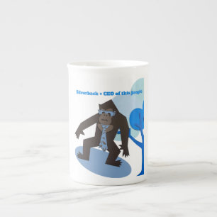 Caneca De Porcelana Silverback = CEO desta selva