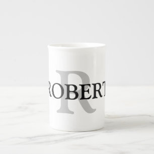 Caneca De Porcelana simples e mínimo adicione seu nome PADRINHOS DE CA