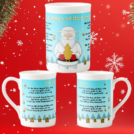 Caneca De Porcelana Six Days of Bee-Mas Merry Christmas to an Amazing