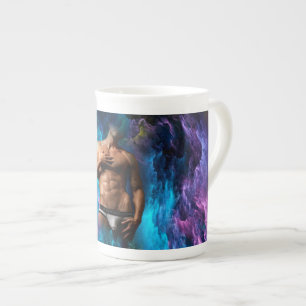 Caneca De Porcelana SlipperyJoe's cueca masculina musculosa protuberân